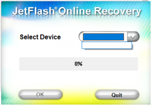 Jetflash online recovery не видит флешку