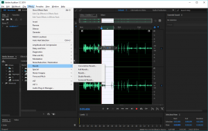 Как убрать реверберацию в adobe audition