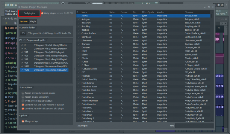 Как посмотреть плагины в fl studio